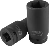 Nástrčná hlavice úderová, prodloužená, 6-hranná, 3/4", velikost 21mm - JONNESWAY S03AD6121 Velikost: 36 mm