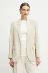 Blazer s příměsí vlny Forte Forte béžová barva, 13529bis.my jacket