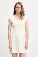 Šaty Calvin Klein Jeans béžová barva, mini, LV047C238G