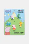 Připínačky na dětské boty Crocs Peppa Pig Character 5Pck 5-pack více barev, 10015107