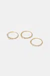Pozlacený prsten Aldo MARVELLOUS 3-pack 13995106