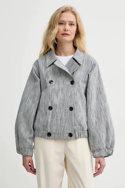 Bunda se lněnou směsí Sessun