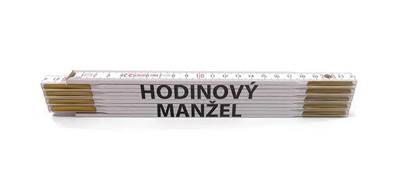 MAGG Skladací metr PATRIK, 2 m Jméno na metru: HODINOVÝ MANŽEL