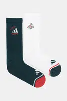 Ponožky adidas 2-pack bílá barva, JW7718