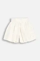 Kraťasy Coccodrillo bílá barva, nastavitelný pas, ELEGANT JUNIOR GIRL
