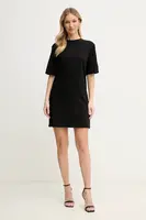 Bavlněné šaty Armani Exchange černá barva, mini, XW000825 AF10356