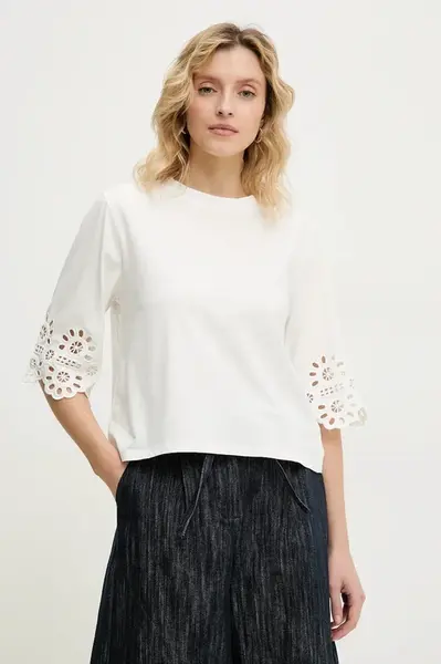 Tričko Answear.LAB bílá barva