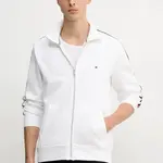 Bavlněná mikina Tommy Hilfiger pánská, bílá barva, s aplikací, MW0MW38686