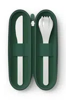 Cestovní sada příborů Monbento Slim Nest 3-pack zelená barva