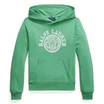 Mikina Polo Ralph Lauren zelená barva, s kapucí, s potiskem, 323971334001