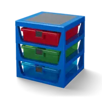 LEGO organizér se třemi zásuvkami - modrá