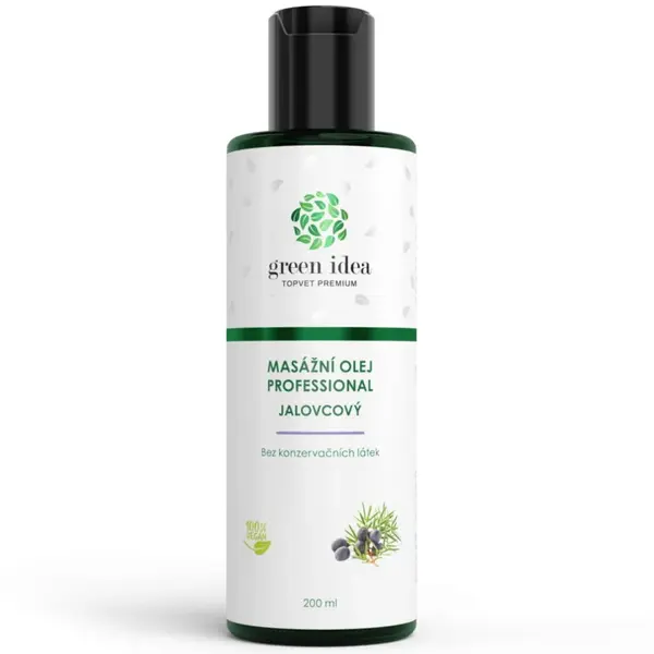 GREEN IDEA Jalovcový masážní olej professional 200 ml