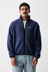 Tommy Jeans mikina na zips pánska flísová