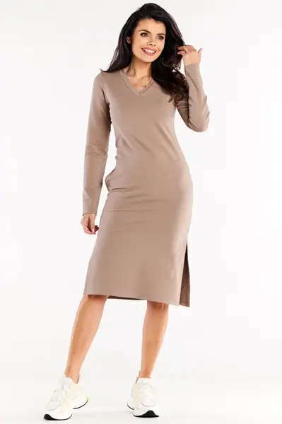 Infinite You Woman's Dress M313 Latte