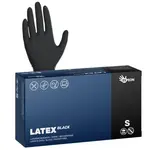 Latexové rukavice Espeon Latex Black - 100 ks, černé, velikost S (100067) + dárek zdarma