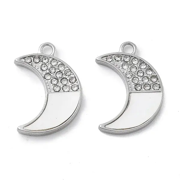 304 Stainless Rhinestone  Pendants