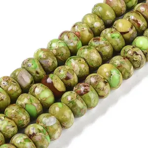Dyed Synthetic Imperial Jasper Beads Strands