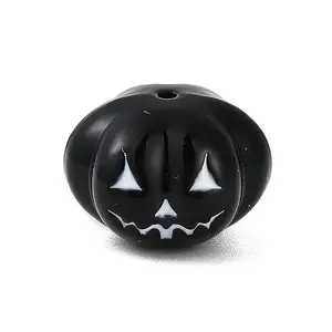 Halloween Theme Spray Painted Alloy Beads