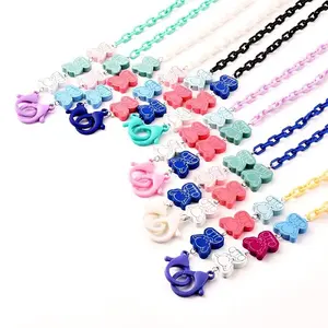 Printed Elephant Natural Dyed Wood Beaded Necklaces