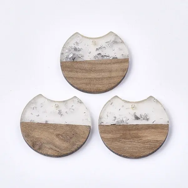 Resin & Walnut Wood Pendants