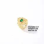 Brass Rhinestones Finger Rings for Women