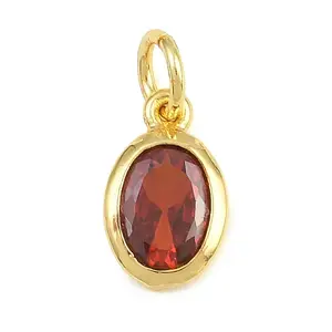 Brass Pave Cubic Zirconia Charms