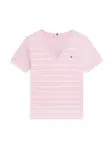TOMMY HILFIGER Tričko 'CODY'  svetloružová / biela