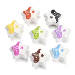 Two Tone Opaque Acrylic Beads