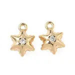 Brass Micro Pave Cubic Zirconia Pendants