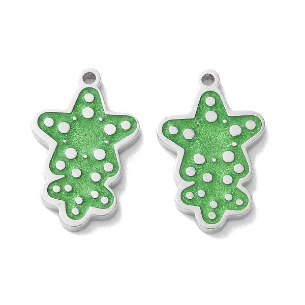 304 Stainless Steel Enamel Pendants