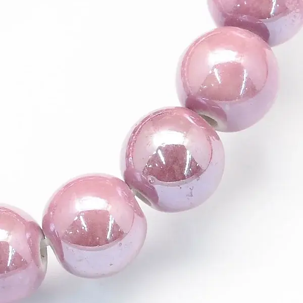 Glazed Porcelain Round Beads