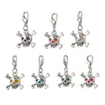 Alloy Skull & Round Synthetic Turquoise Pendant Decorations