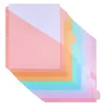 3Bags Rectangle Plastic Notebook Index Divider Sheets