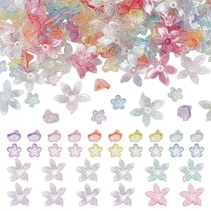 320Pcs 16 Colors Transparent Acrylic Beads