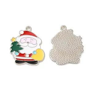 Christmas Alloy Enamel Pendants