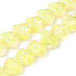 Transparent Electroplate Glass Beads Strands