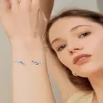 1Pc Elegant Brass Cubic Zirconia Leaf Cuff Bangles for Women