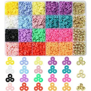 DIY Heishi Polymer Clay Beads Jewelry Making Finding Kit