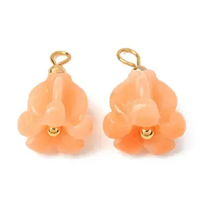 Dyed Synthetic Coral Pendants