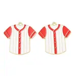 Baseball Alloy Enamel Pendants