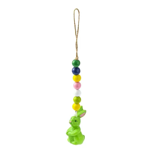Easter Theme Plastic Rabbit Pendant Decorations