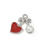 Brass Plastic Pearl Charms