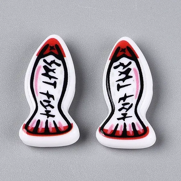 Printed Opaque Resin Beads