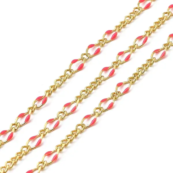 Brass Enamel Figaro Chains