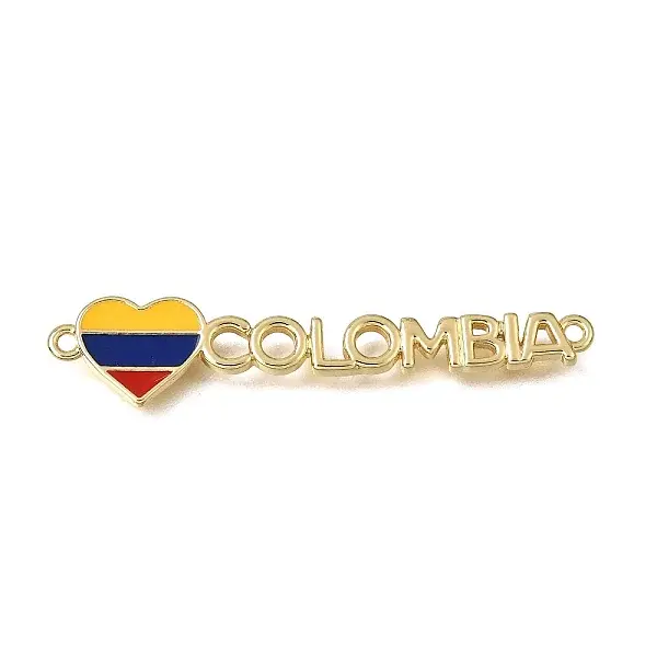 Brass Enamel Connector Charms