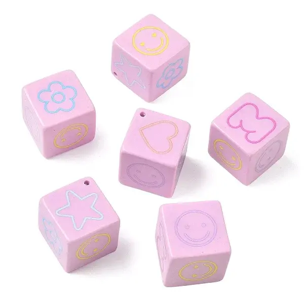 Printed Opaque Resin Beads