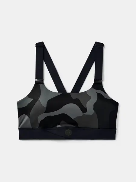 Podprsenka Under Armour UA Rush Mid Camo Bra-BLK