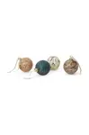 Ferm Living  Sada vánočních ozdob  Marble Baubles M 4-pack