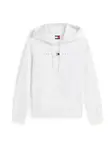 Tommy Jeans Mikina 'Logo Boxy'  červená / čierna / biela