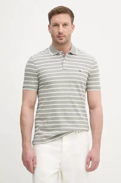 Tommy Hilfiger polo pánské s příměsí lnu